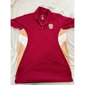 NCAA Florida State Seminoles Maroon Gold Performance Polo Shirt
